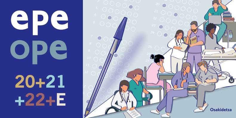 Logotipo de la Ope Osakidetza 2020-21-22+E
